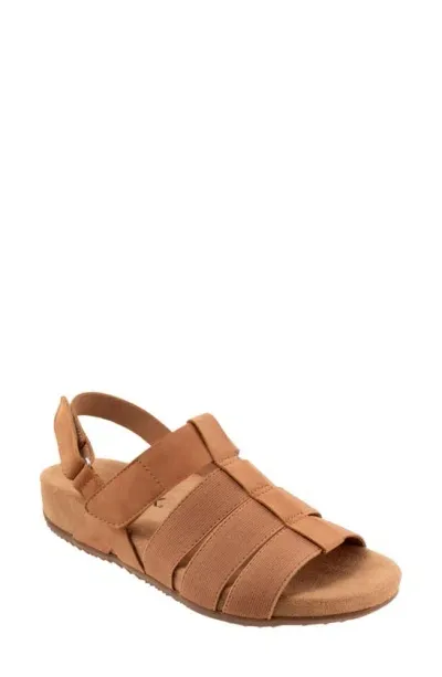 Softwalk Burnaby Slingback Sandal In Tan Nubuck