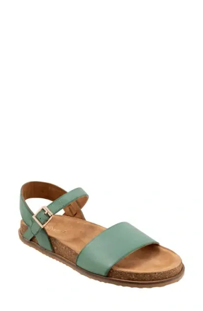 Softwalk Upland Ankle Strap Sandal In Aqua