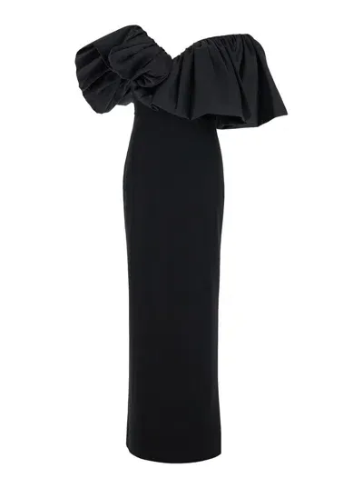 Solace London Cassia Maxi Dress In Black