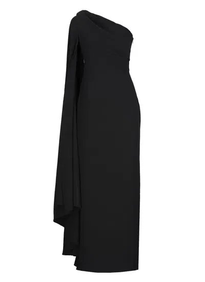 Solace London Daria Maxi Dress In Nero