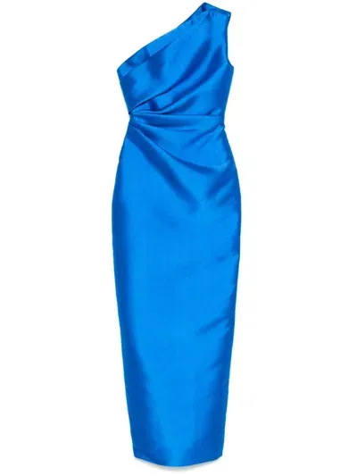 Solace London Kira Maxi Dress In Blue