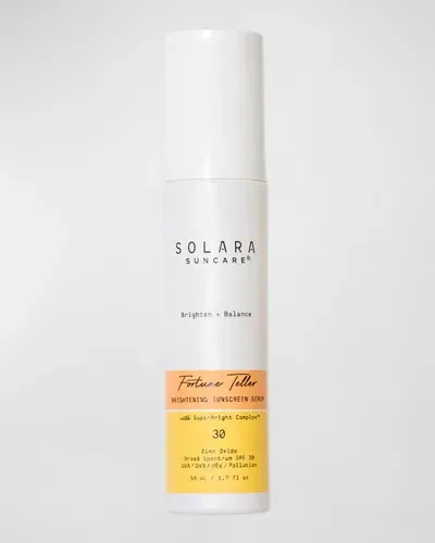 Solara Suncare Fortune Teller Brightening Sunscreen Serum, 1.7 Oz. In Med To Deep