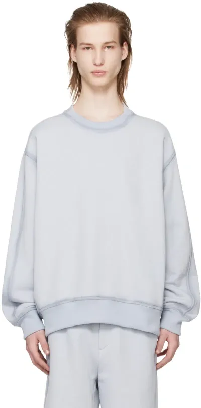 Solid Homme Gray Crewneck Sweatshirt In 709g Grey