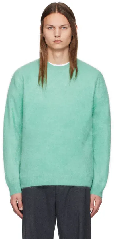 Solid Homme Green Crewneck Sweater In 637m Mint