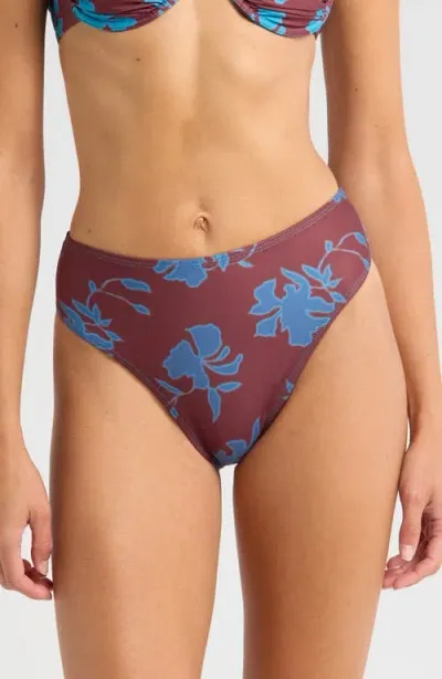 Solid & Striped Miranda Bikini Bottoms In Abstract Floral