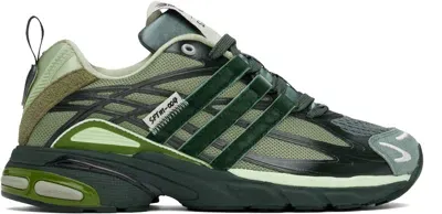 Song For The Mute Green & Blue Adidas Originals Edition 004 Adistar Cushion Sneakers In Tent Green