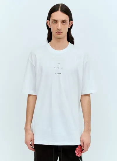 Song For The Mute Logo Print T-shirt In White