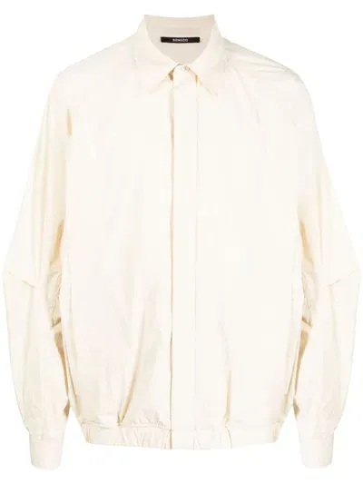 Songzio Artwork Cocoon Graphic-print Shirt In White