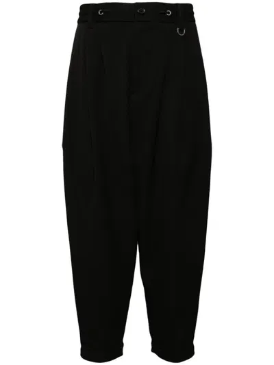 Songzio Balloon-leg Cropped Trousers In Black