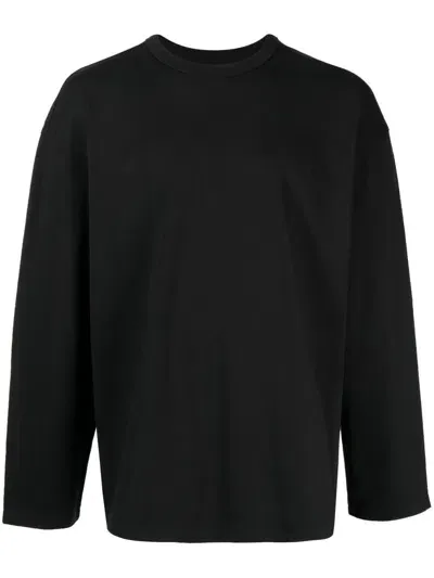 Songzio Black Eyes Asymmetric Long-sleeve Top