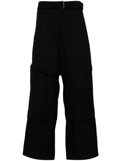 Songzio Meta Pleated Trousers In Black