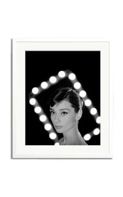 Sonic Editions Audrey Hepburn; 1956 Framed Photography Print In White