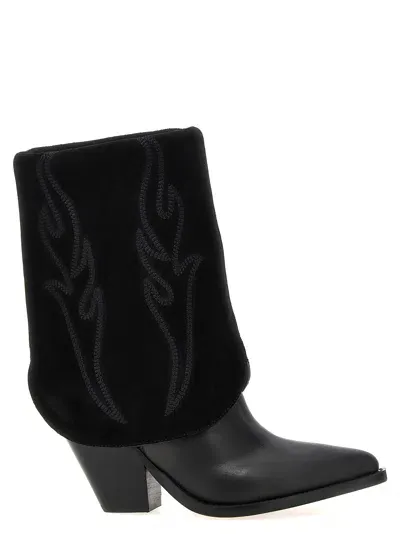 Sonora Rancho Reverse Boots, Ankle Boots Black