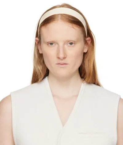 Sophie Buhai Off-white Thin Bessette Headband In Ivory