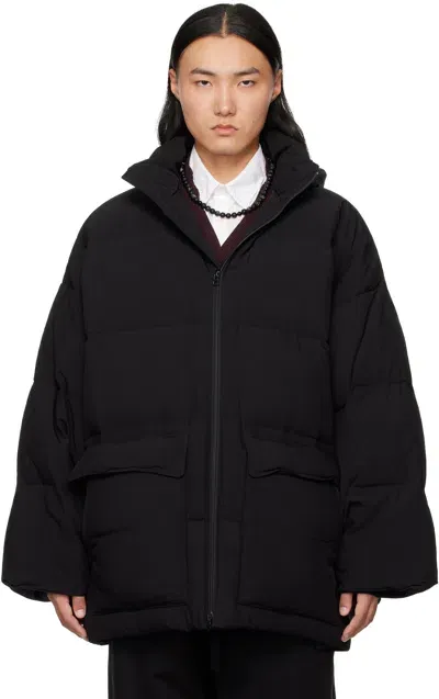 Soshiotsuki Black Kimono Sleeve Down Jacket