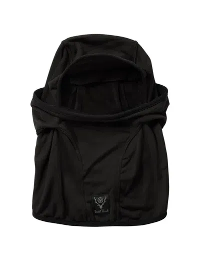 South2 West8 Balaclava With Patch Logo Hats In Black