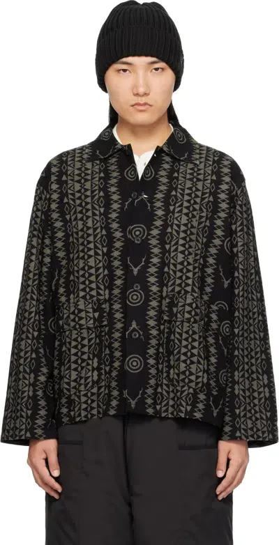 South2 West8 Black Hunting Shirt In A-skull&target