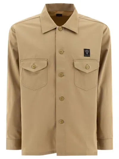 South2 West8 Smokey Shirts In Beige