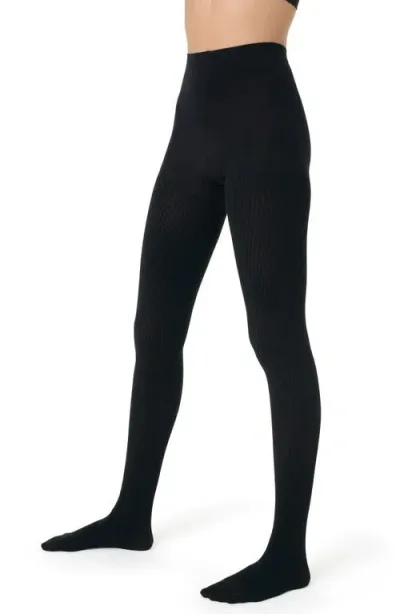 Spanx ® Cozy Rib Tights In Very Black