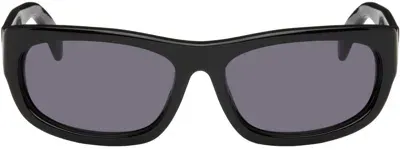 Spencer Badu Black Rectangular Sunglasses