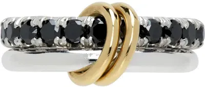 Spinelli Kilcollin Silver Enzo Noir Ring In Sterling Silver Yg