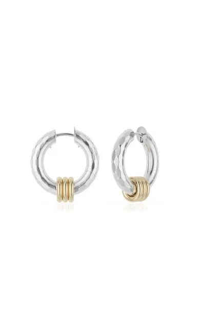 Spinelli Kilcollin Ursa Minor 18k Yellow Gold; Sterling Silver Diamond Earrings