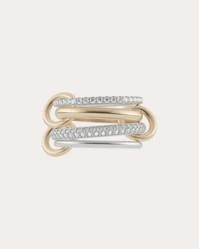 Spinelli Kilcollin 18kt Yellow Gold Vega Diamond Ring In Gold/silver