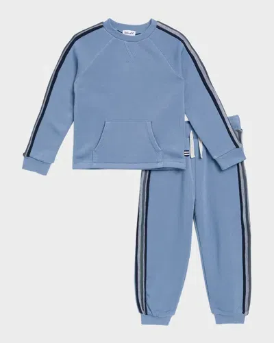 Splendid Boys' Pullover Sweatshirt & Jogger Pants Set - Little Kid In River