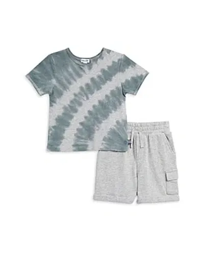 Splendid Kids' Little Boy's 2-piece Sunbeam Tie Dye Tee & Shorts Set In Green