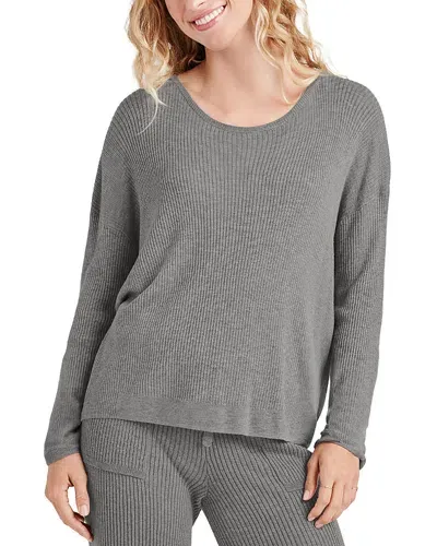 Splendid Georgie Crewneck Sweater In Heather Grey