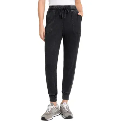 Splendid Jaime Thermal Joggers In Black Wash