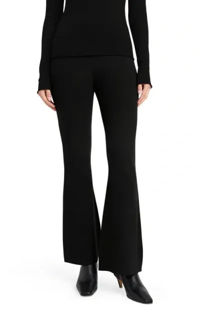 Splendid Sweater Knit Flare Pants In Black