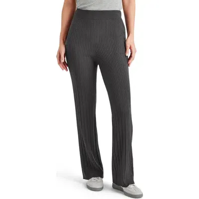 Splendid Veronica Cable Stitch Pants In Heather Shadow