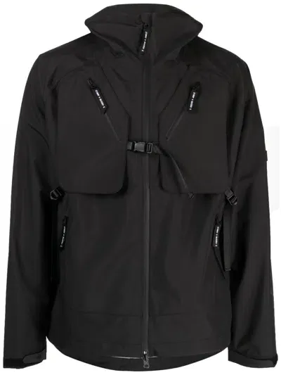 Spoonyard Multiple-pockets Taped Jacket In Black