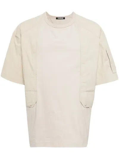 Spoonyard Short-sleeve Cotton T-shirt In Brown