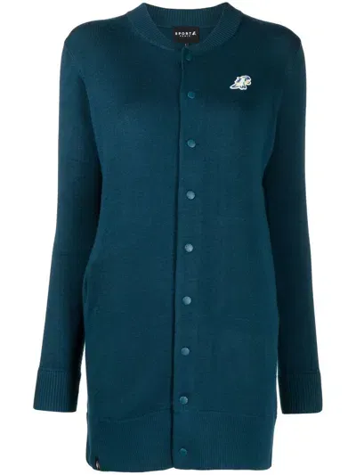 Sport B. By Agnès B. Logo-patch Shirt Dress In Green