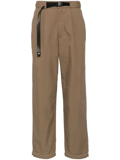 Sport B. By Agnès B. High-rise Straight-leg Trousers In Brown