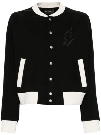 Sport B. By Agnès B. Logo-embroidered Jacket In Black