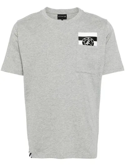 Sport B. By Agnès B. Logo-patch T-shirt In Grey