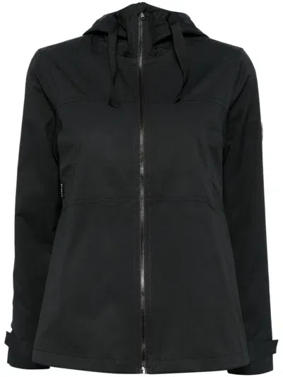 Sport B. By Agnès B. Zip-up Hooded Jacket In Black