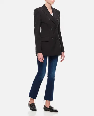 Sportmax Adamo Double Breasted Blazer In Black