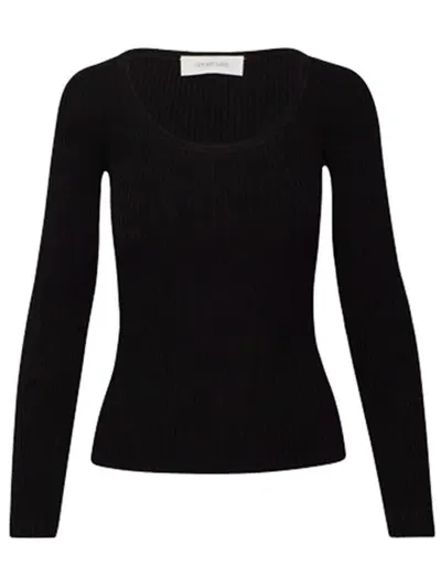 Sportmax Ribbed U In Black