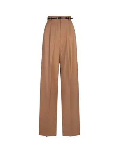 Sportmax Belted Straight Leg Trousers In C