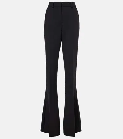 Sportmax Bice Wool-blend Straight Pants In Black