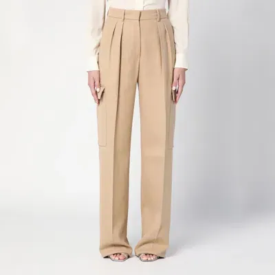 Sportmax Caramel-coloured Cargo Trousers In Beige