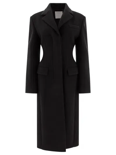 Sportmax Black Wool Blend Coat