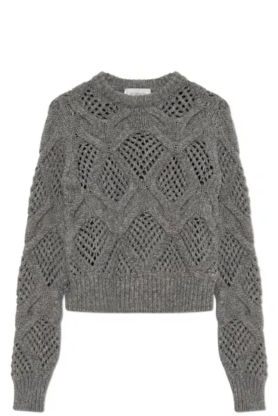 Sportmax Crewneck Knitted Jumper In Grau