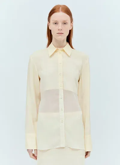 Sportmax Double-layer Shirt In White