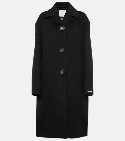 Sportmax Fiuggi Virgin Wool Coat In Black