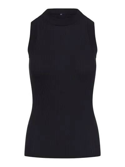 Sportmax Toledo Cotton Tank Top In Black